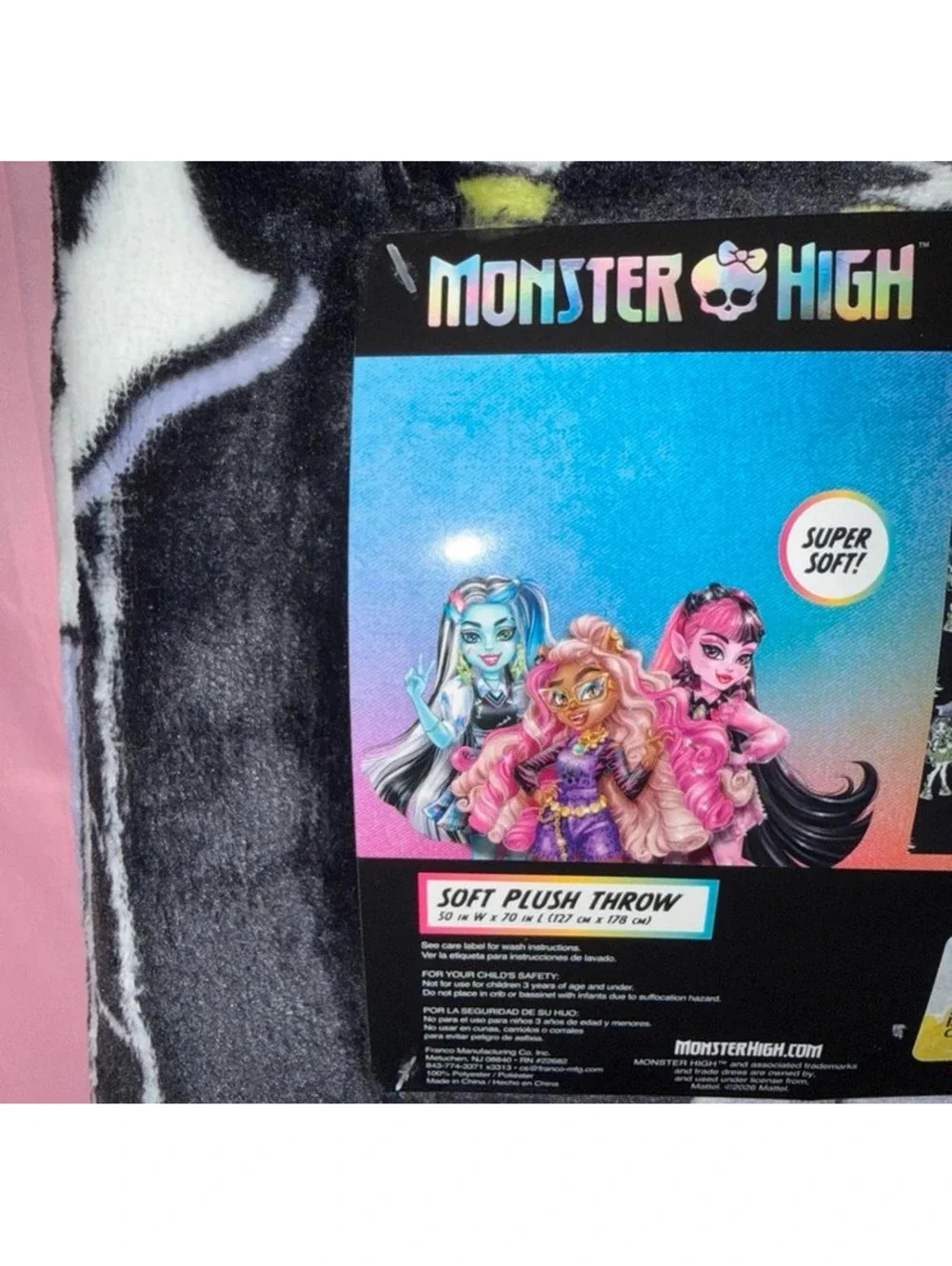Monster High Blanket Brand New [COPY]
